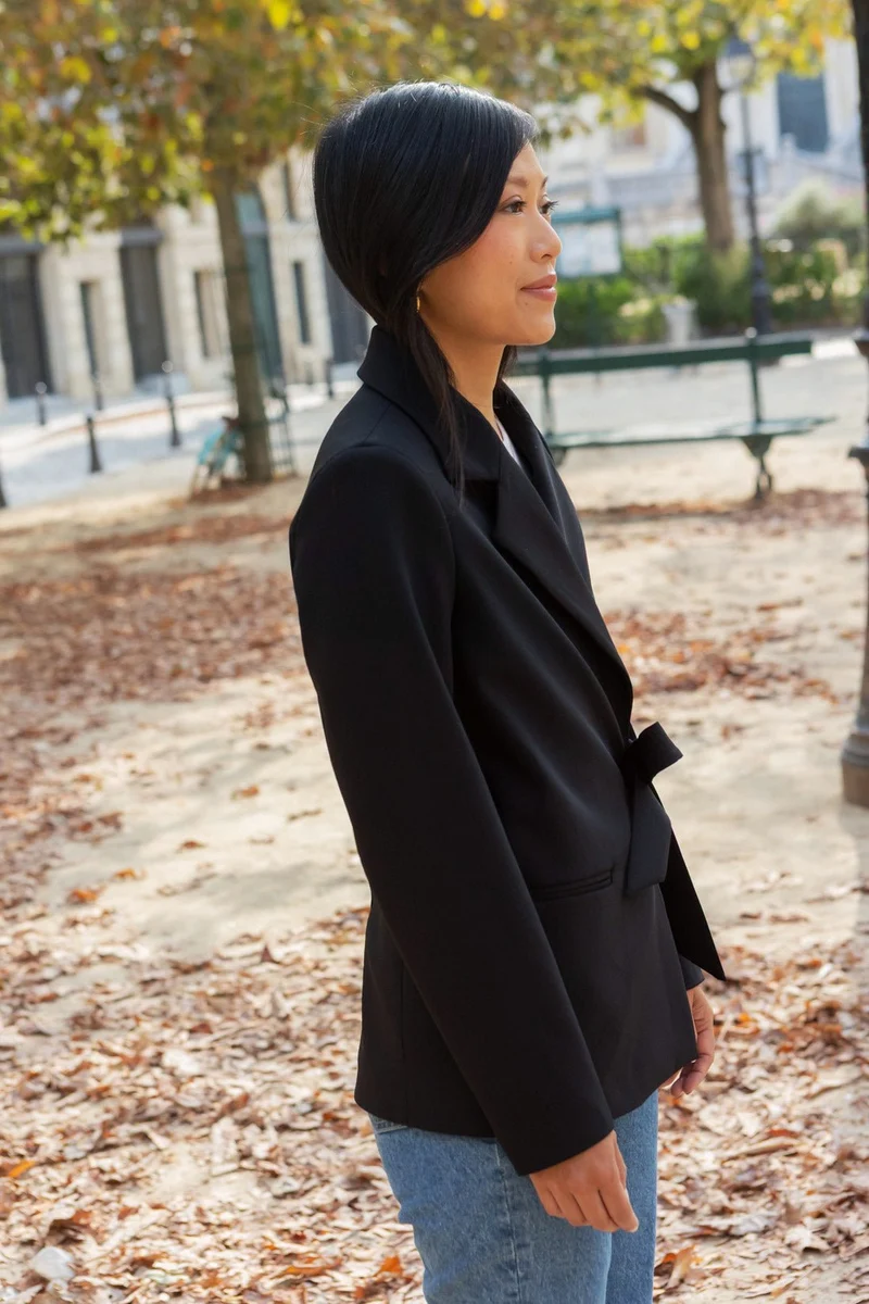 Veste croisée Alysa - noir