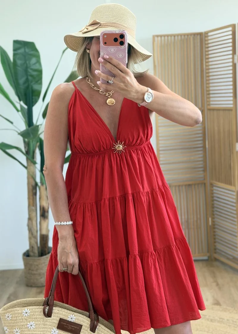 Robe Soledad rouge