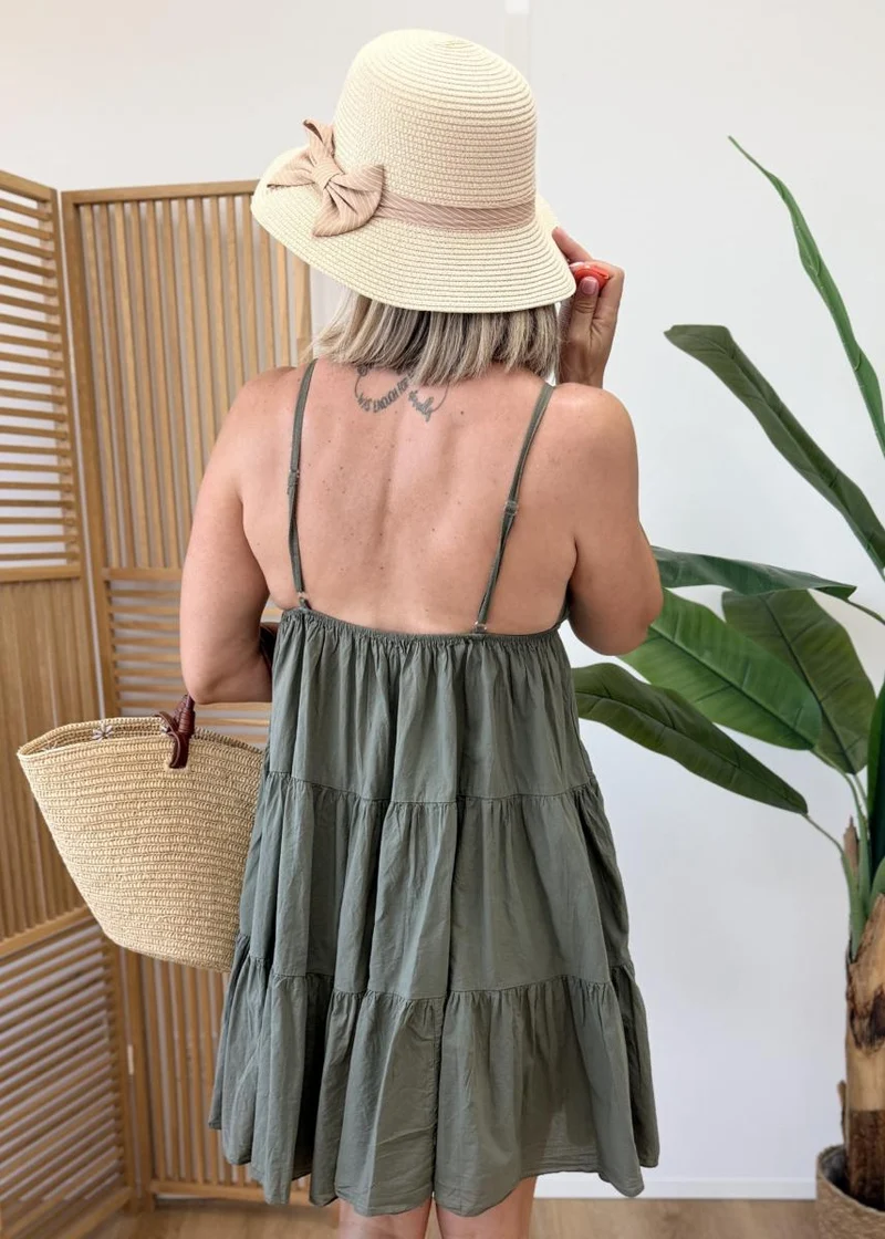Robe Soledad kaki