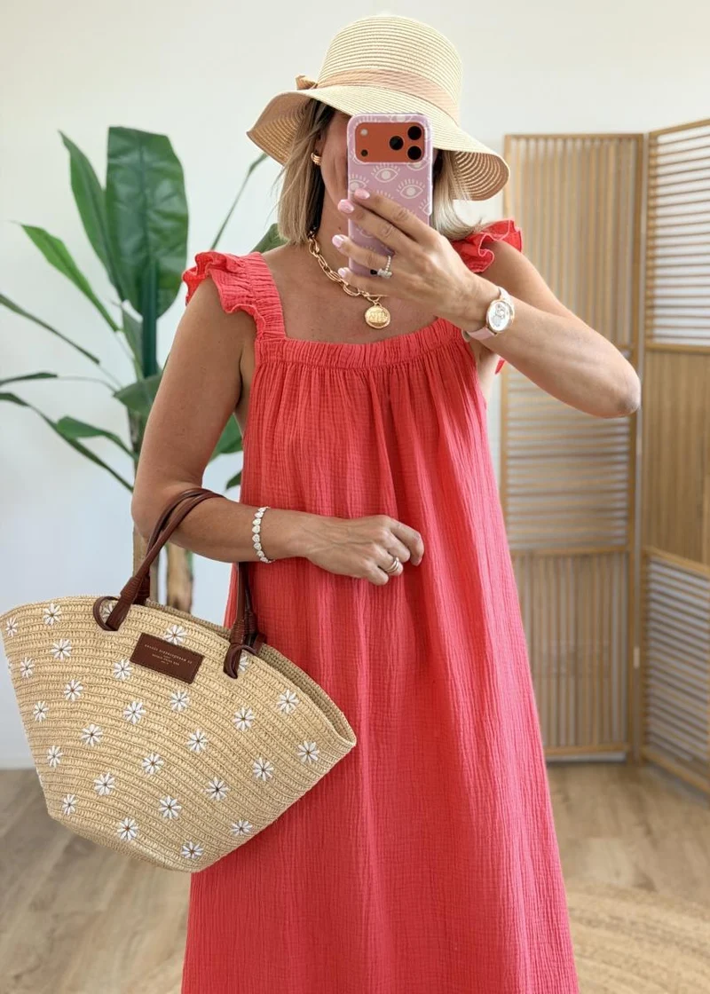 Robe Estelle corail