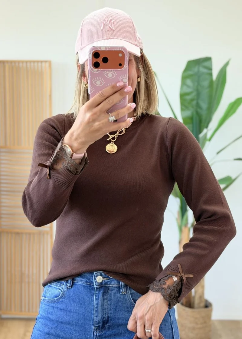 Pull Ashley chocolat