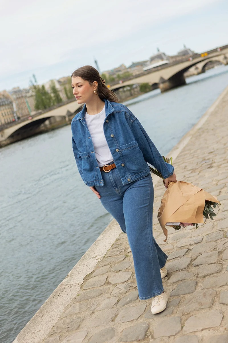 Veste denim Melissa - bleu denim