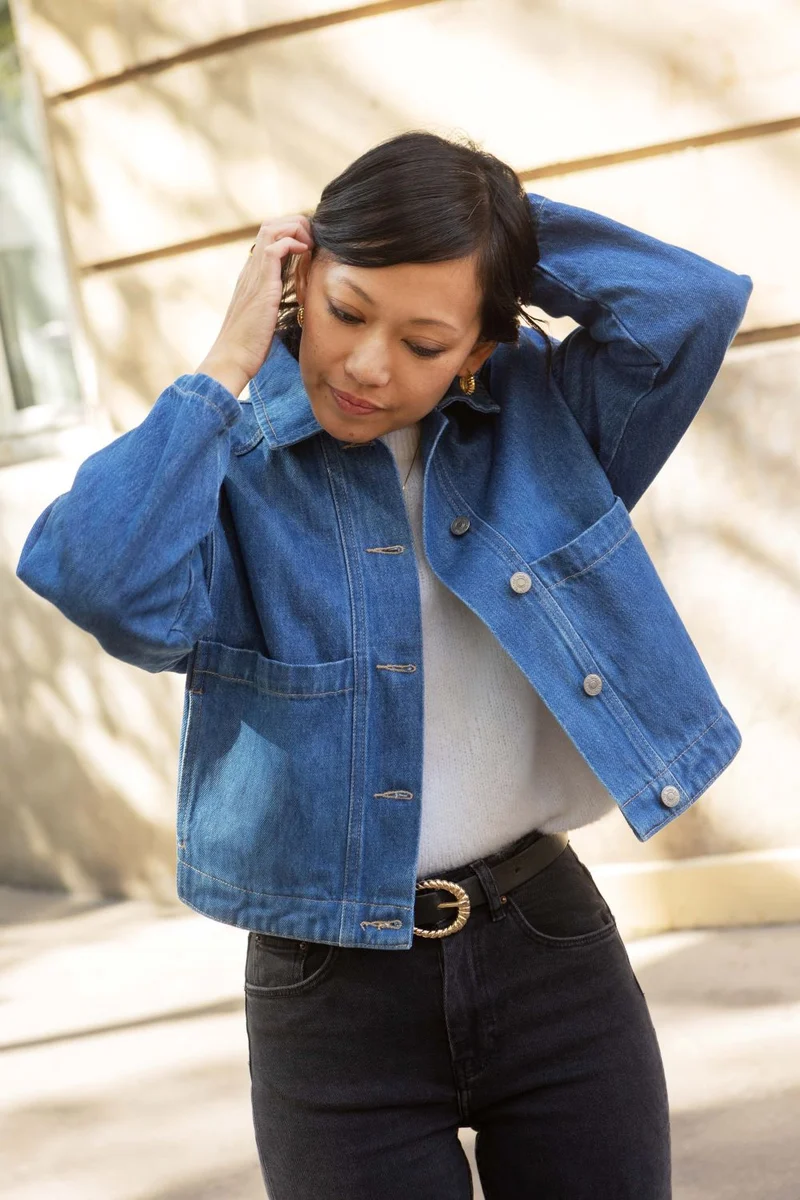 Veste denim Melissa - bleu denim