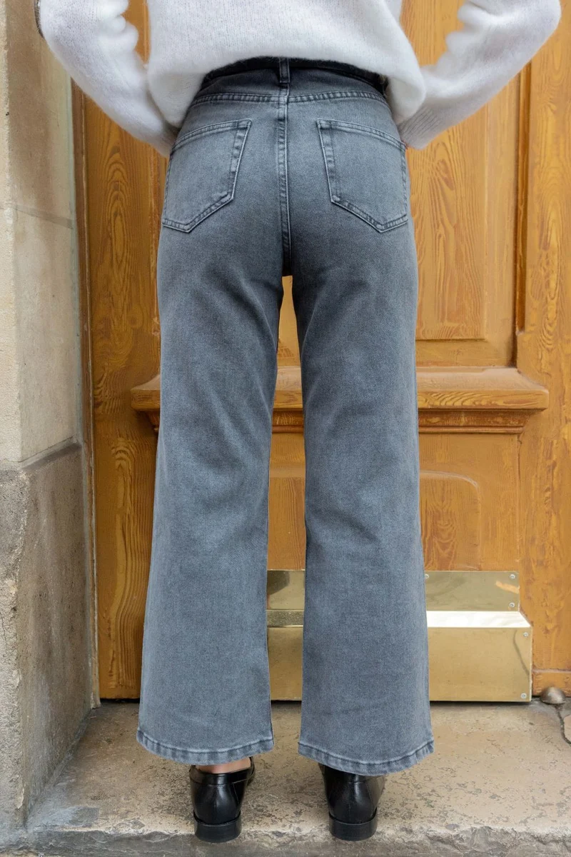 Jean wide Audrey - gris