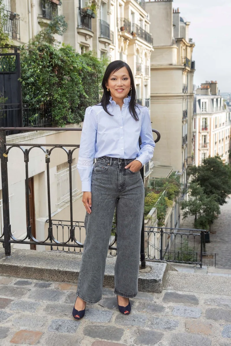 Jean wide Audrey - gris