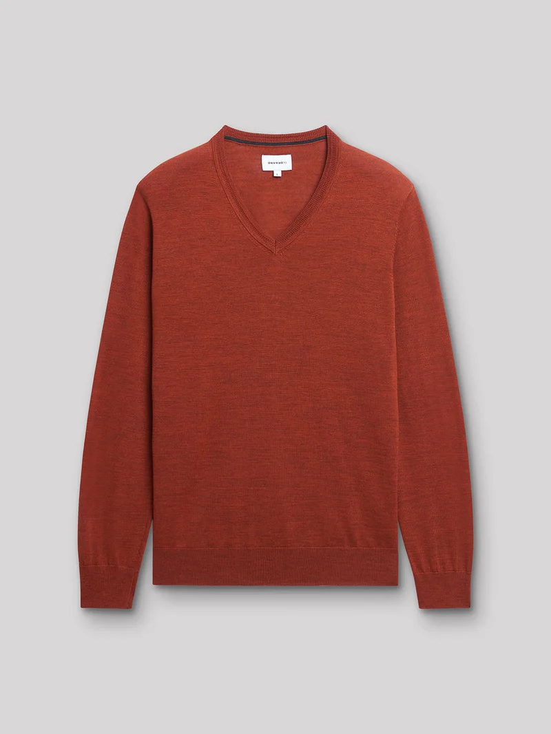 Pull col V en Laine Mérinos
