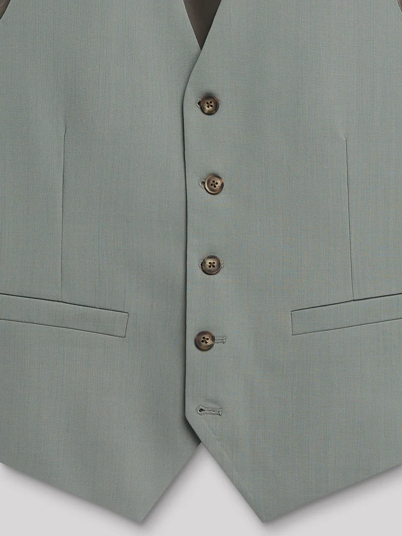 Gilet coordonnable en laine uni
