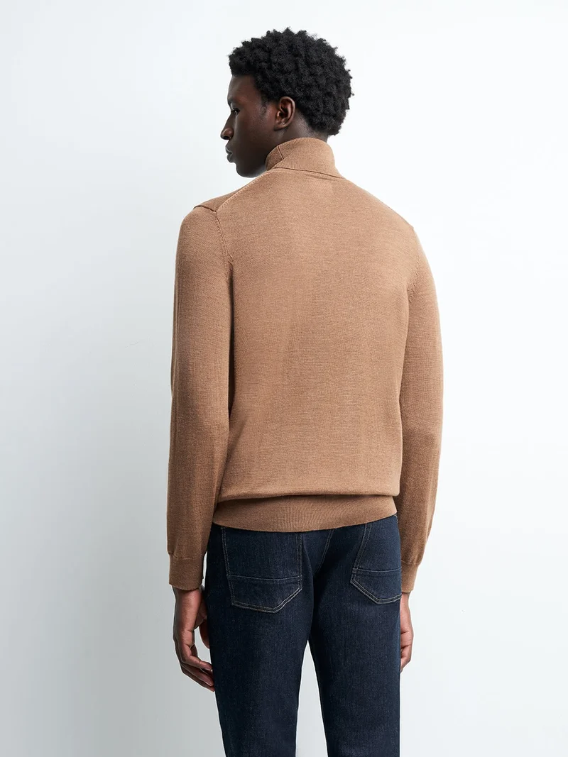 Pull col roulé 100% laine mérinos