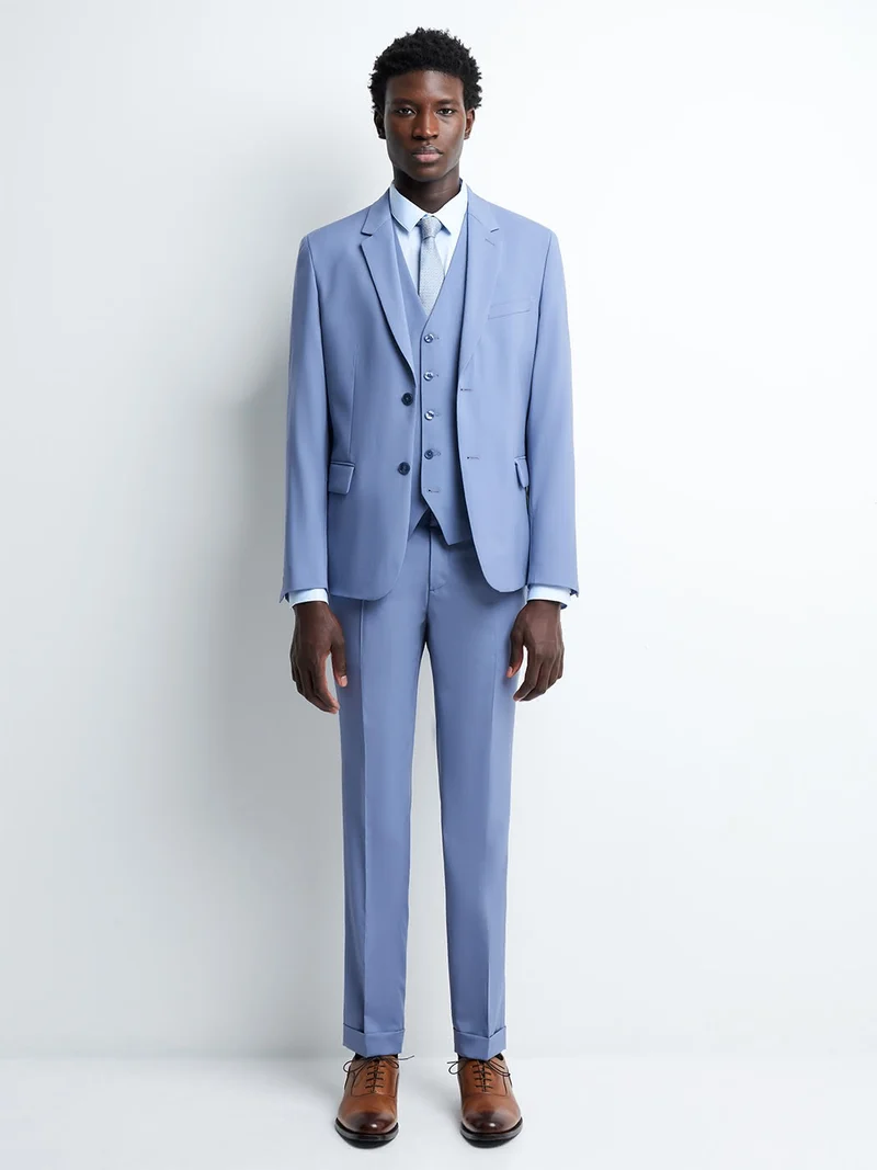 Pantalon de costume 100% en laine