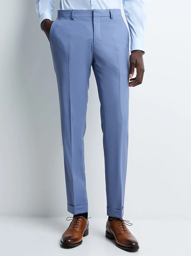 Pantalon de costume 100% en laine