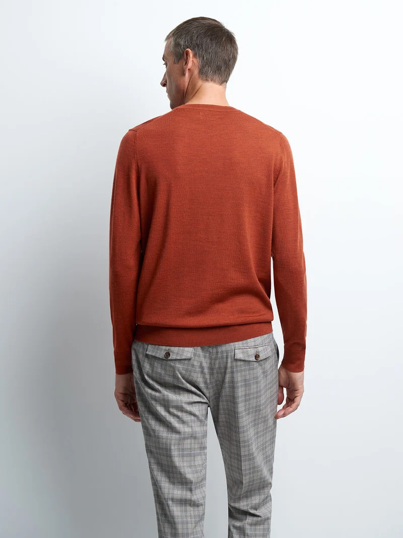 Pull col rond en Laine Mérinos