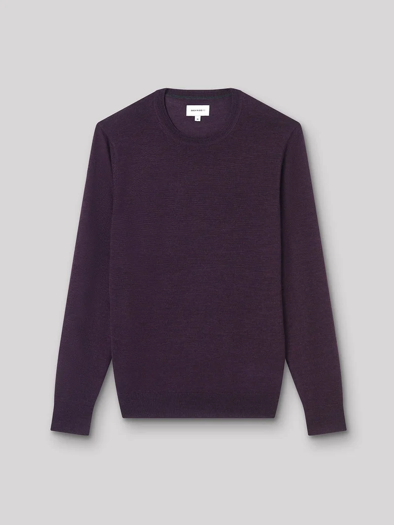 Pull col rond en Laine Mérinos