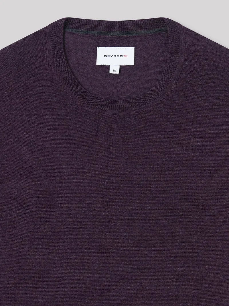 Pull col rond en Laine Mérinos