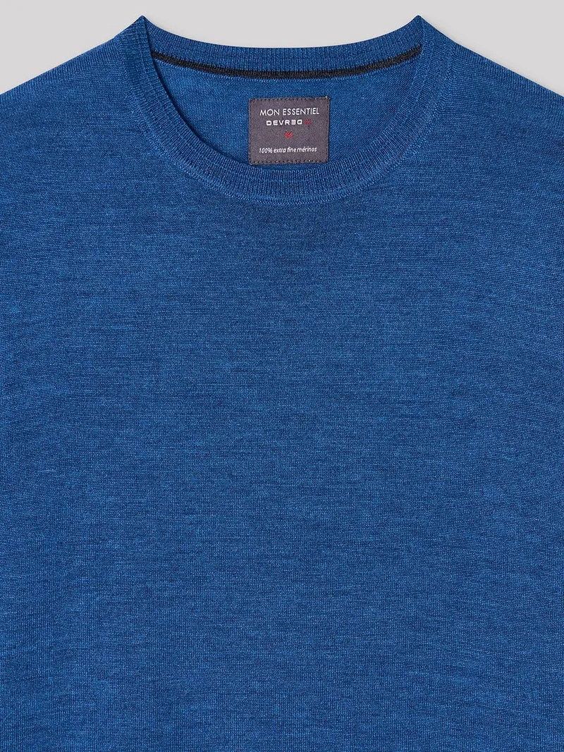 Pull col rond en Laine Mérinos