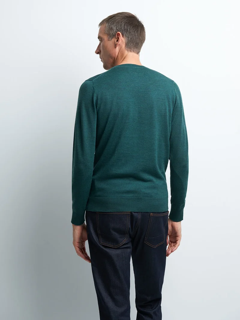 Pull col rond en Laine Mérinos