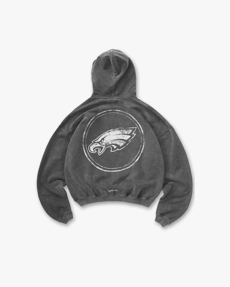Philadelphia Eagles x Represent Hoodie - Vintage Grey