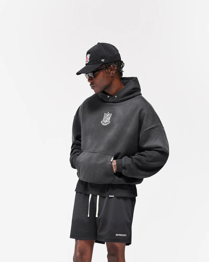 NFL Shield x Represent Hoodie - Stained Black