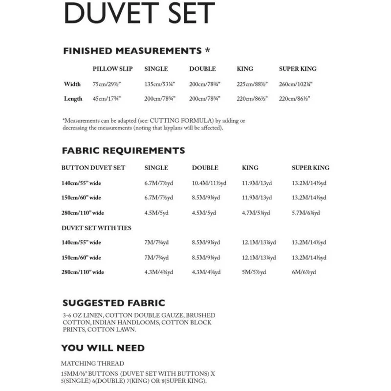 ENSEMBLE DE PATRONS DE COUTURE PDF | The Grove Creations | Merchant & Mills | Instructions seulement