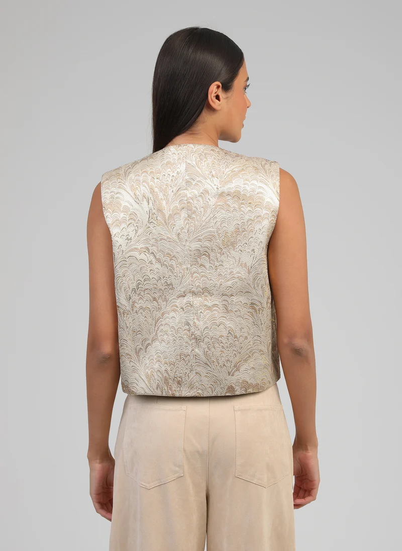 VESTE SANS MANCHES HULYSSA gold