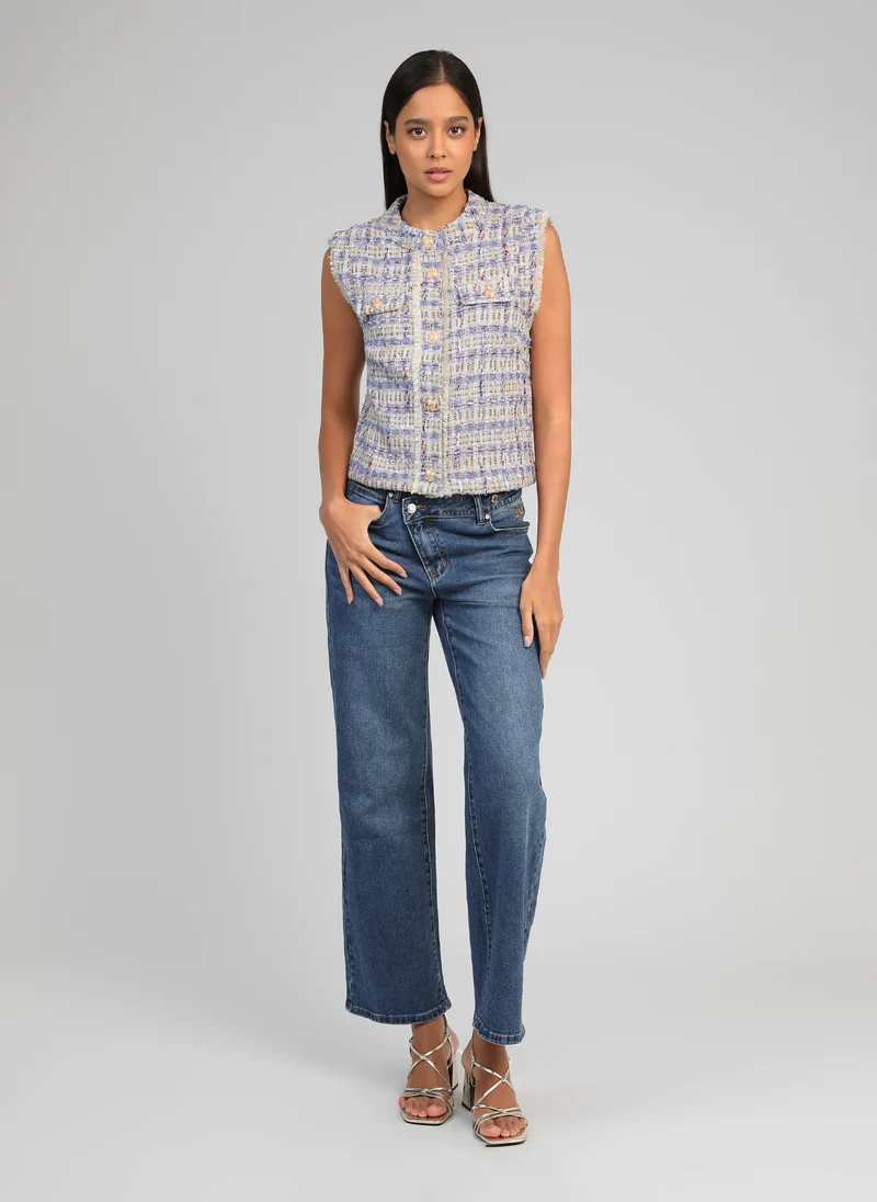 GILET AVAYANA bleu