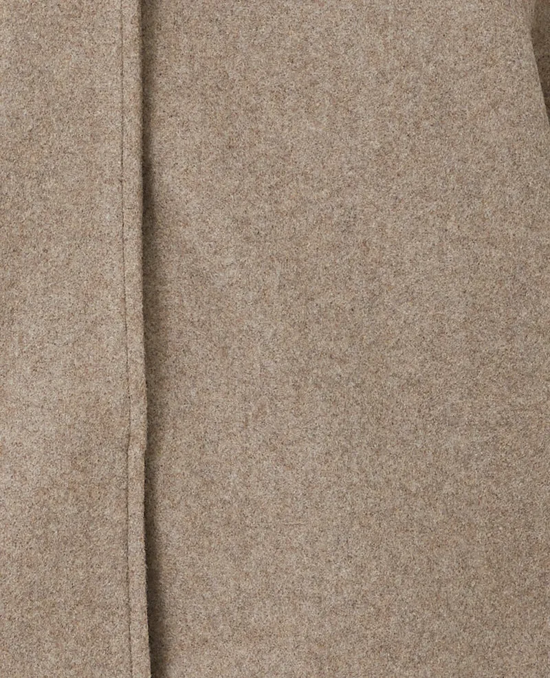 Veste courte trapèze effet drap de laine