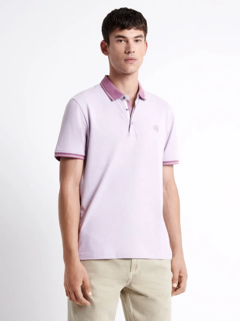 Polo manches courtes brodé 100% coton