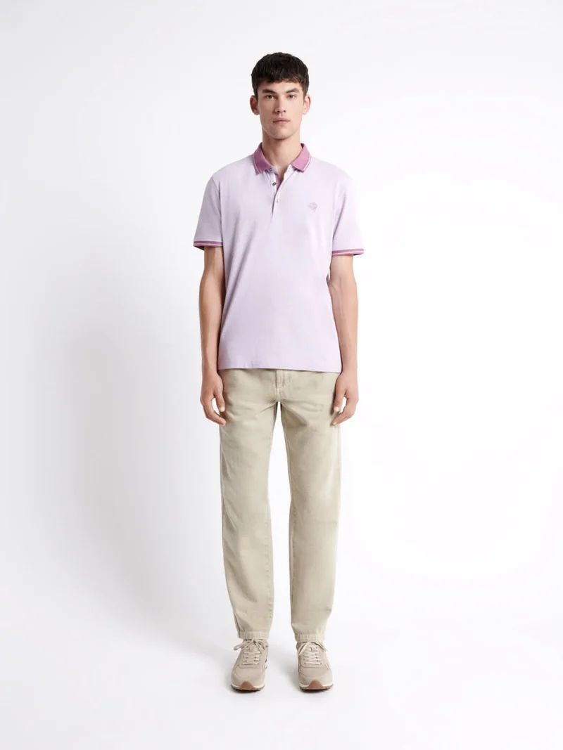 Polo manches courtes brodé 100% coton