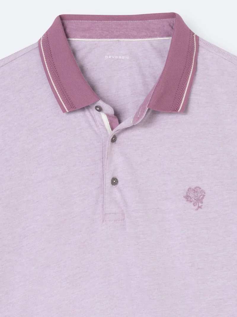 Polo manches courtes brodé 100% coton