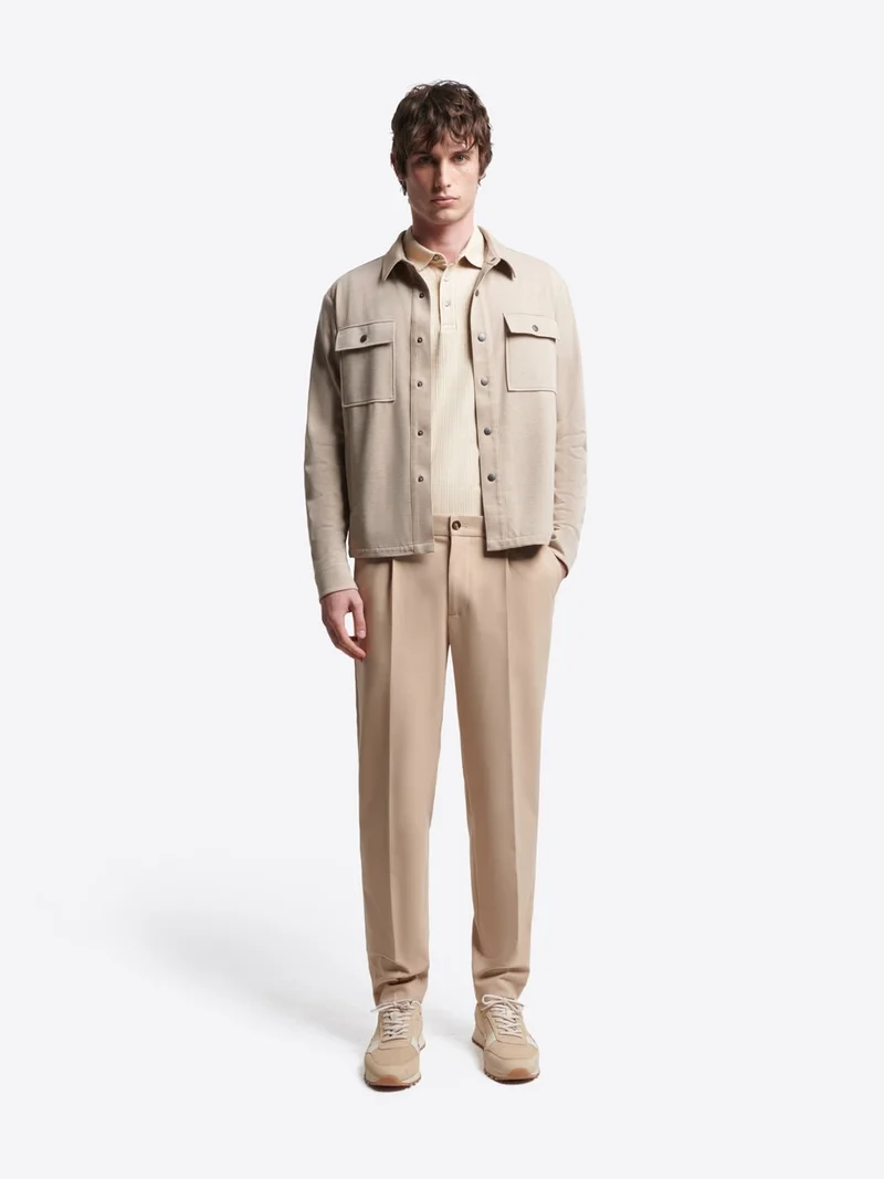 Polo col boutonné en coton