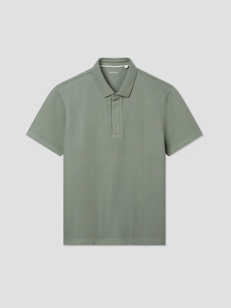 Polo col ouvert en coton