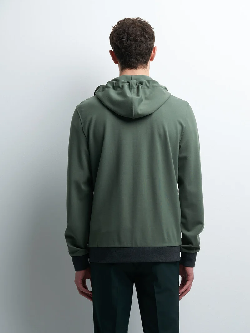 Sweat à capuche uni