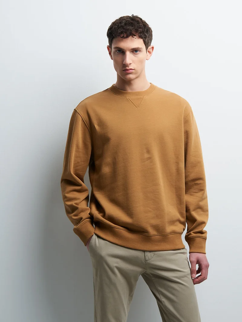 Sweat col rond uni