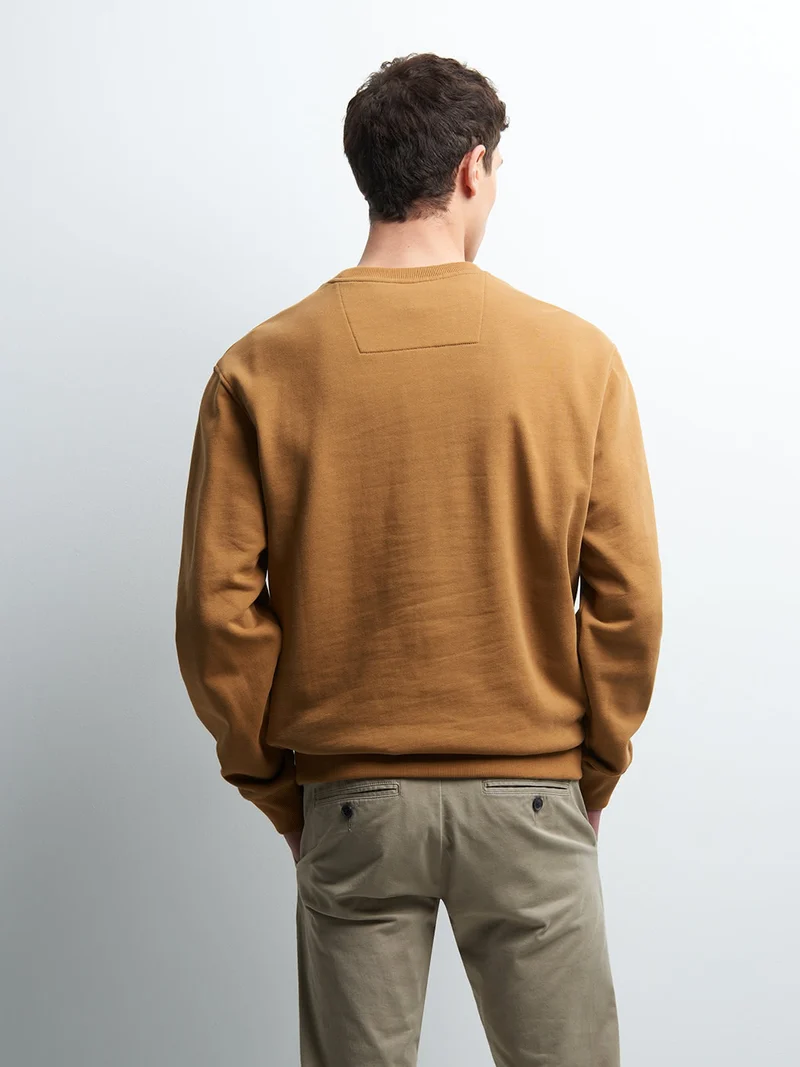 Sweat col rond uni