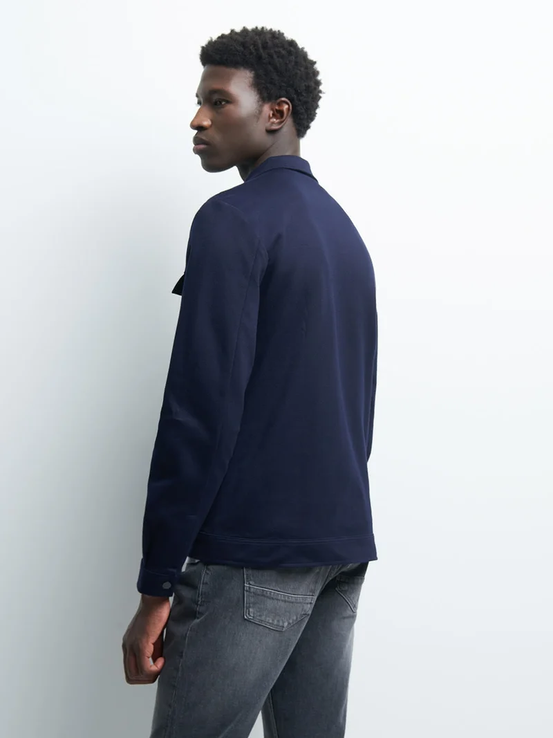 Veste legère en coton uni