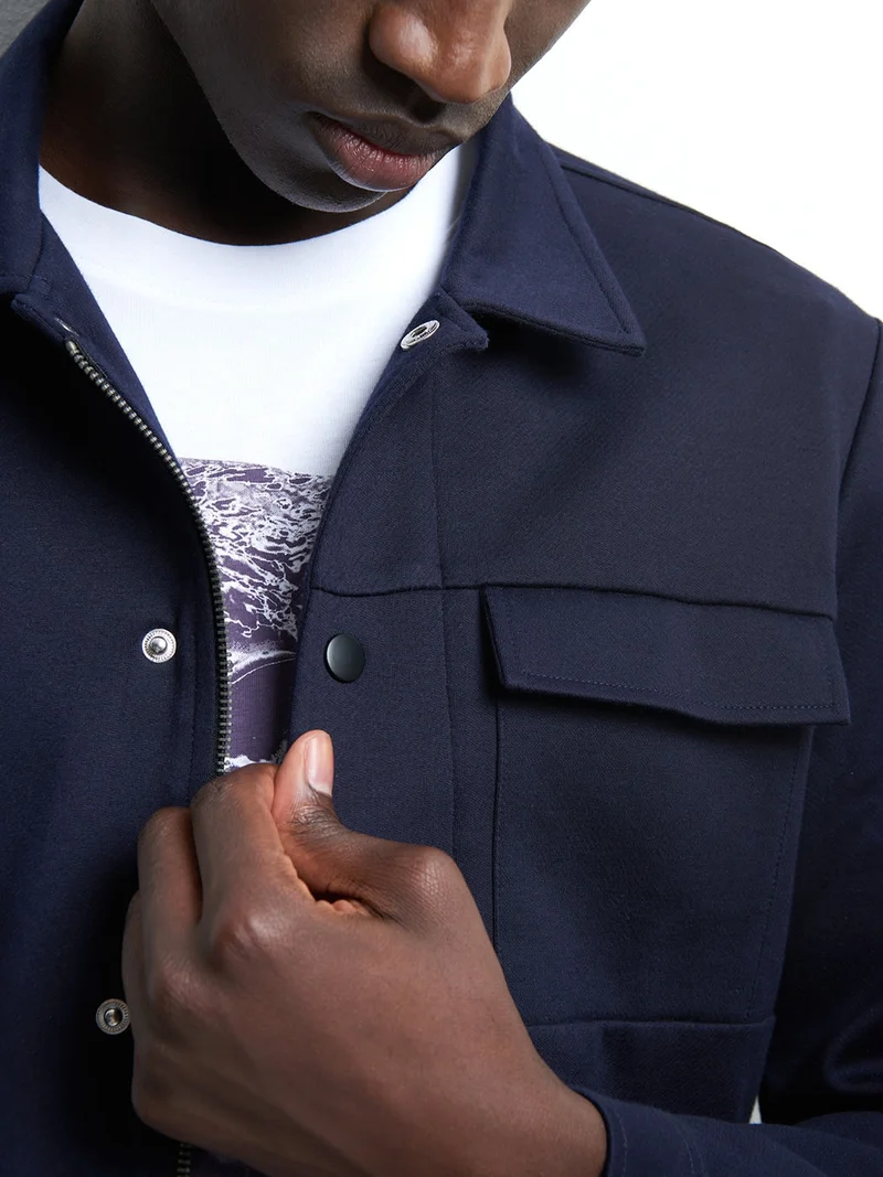 Veste legère en coton uni