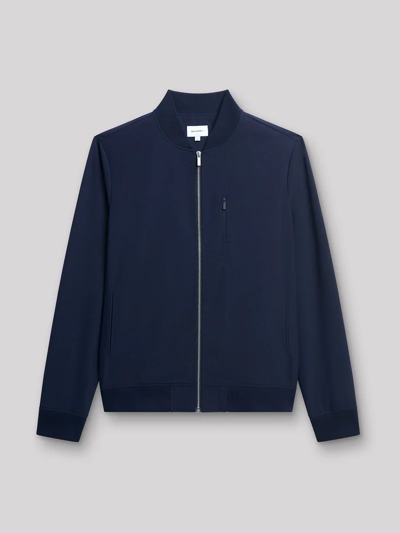 Veste legère col teddy uni