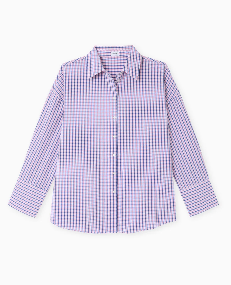 Chemise oversize à carreaux