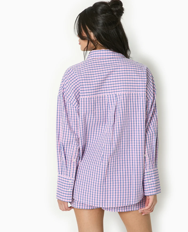 Chemise oversize à carreaux