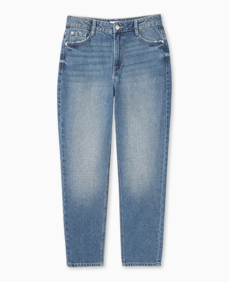 Jean mom taille haute