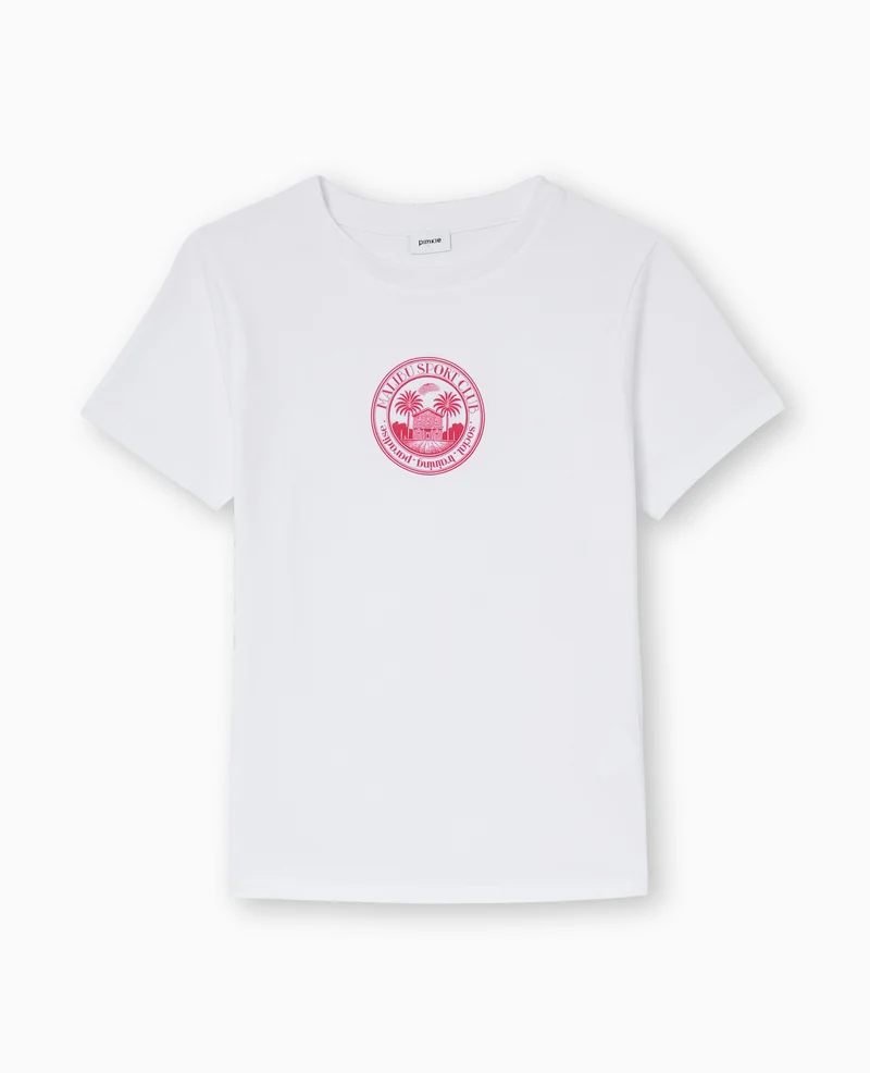 T-shirt ajusté avec print