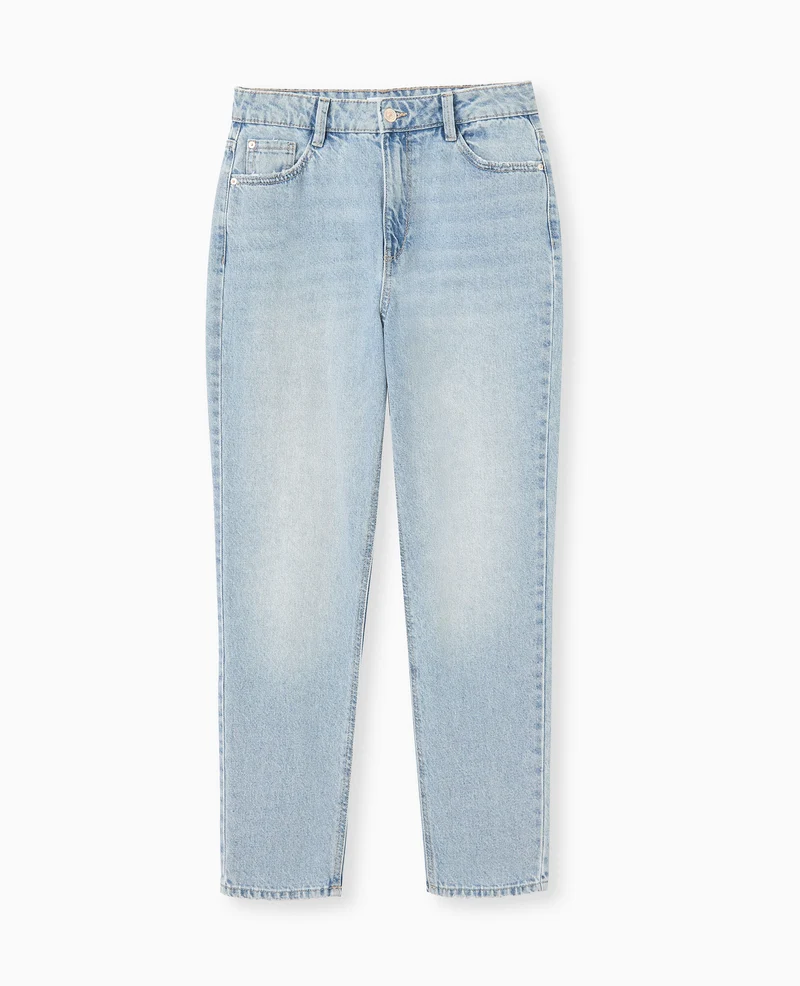 Jean mom taille haute