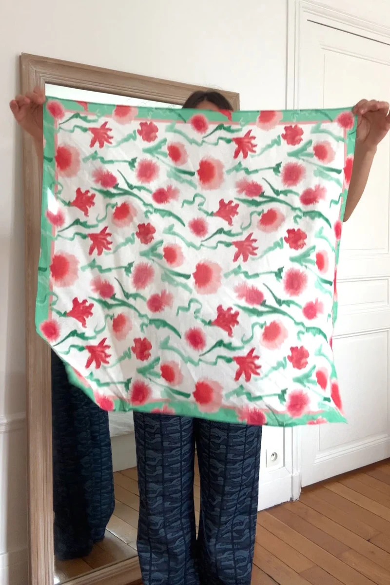 Foulard en coton Osaka