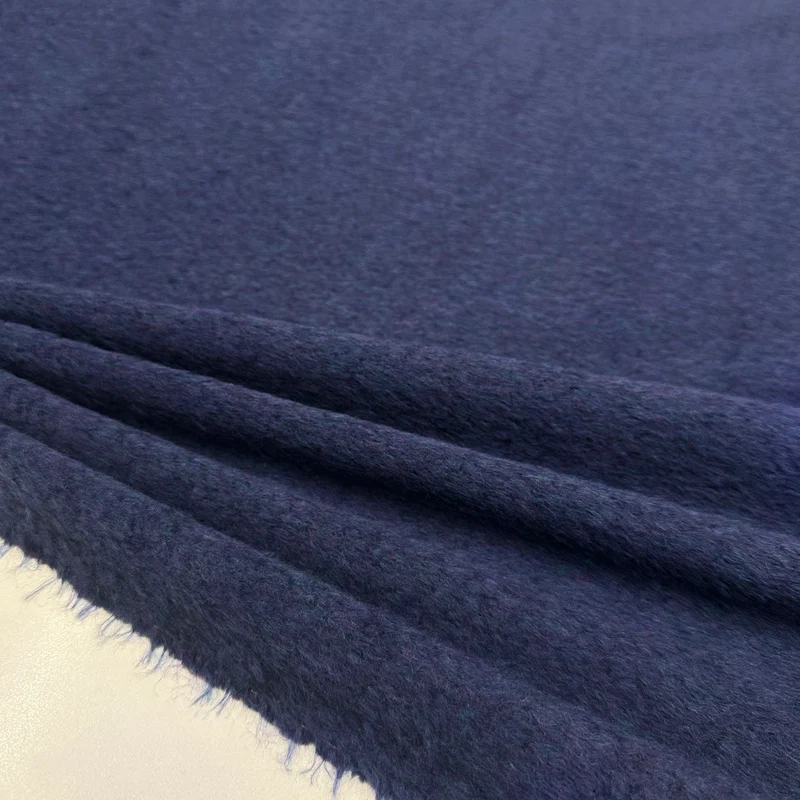 Tissu Manteau Duveteux, Laine Easy Care - Dolmo