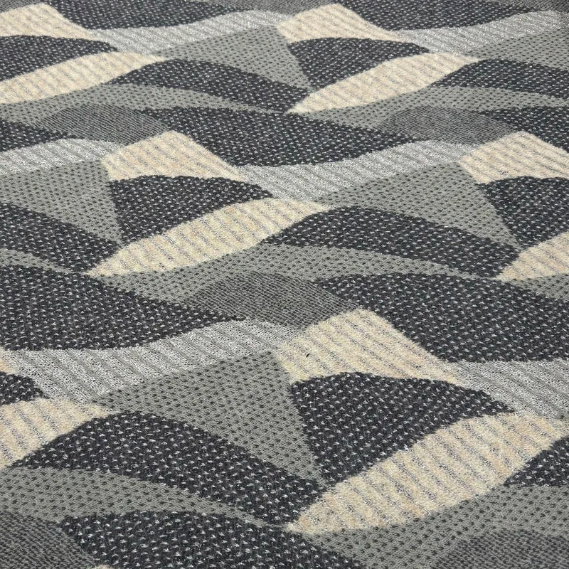 Tissu Maille Jacquard, Laine - Tissé Métallisé, Brillia