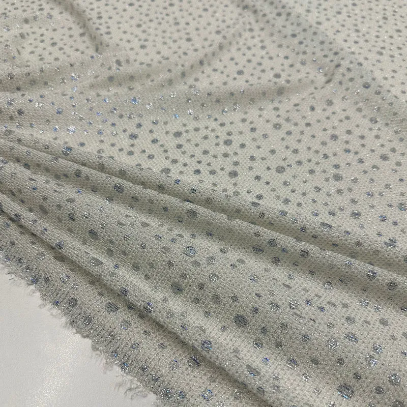 Tissu Maille Stretch, Viscose - Enduit Métallisé, Discola