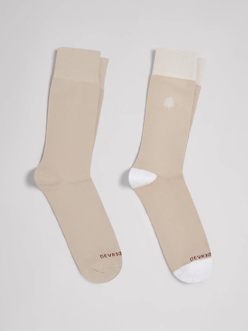 Lot de 2 paires de chaussettes fantaisie