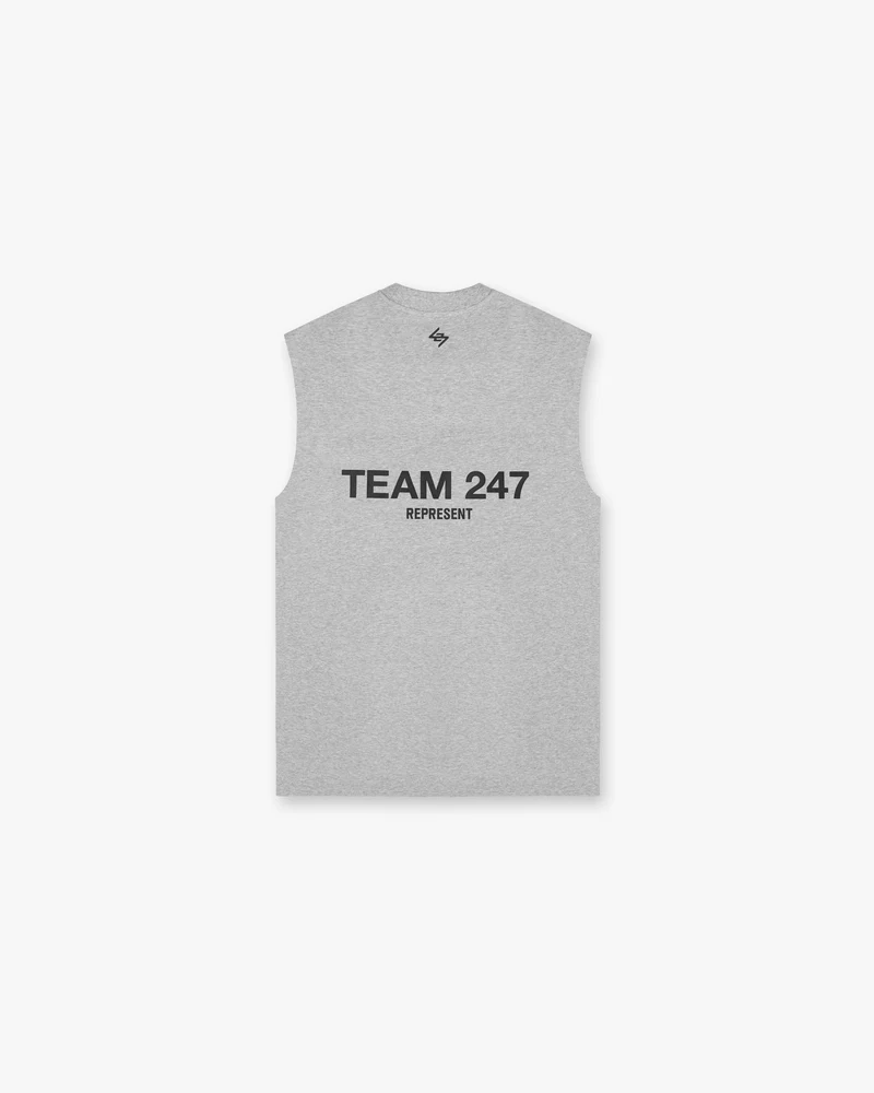 Team 247 Oversized Tank - Ash Grey