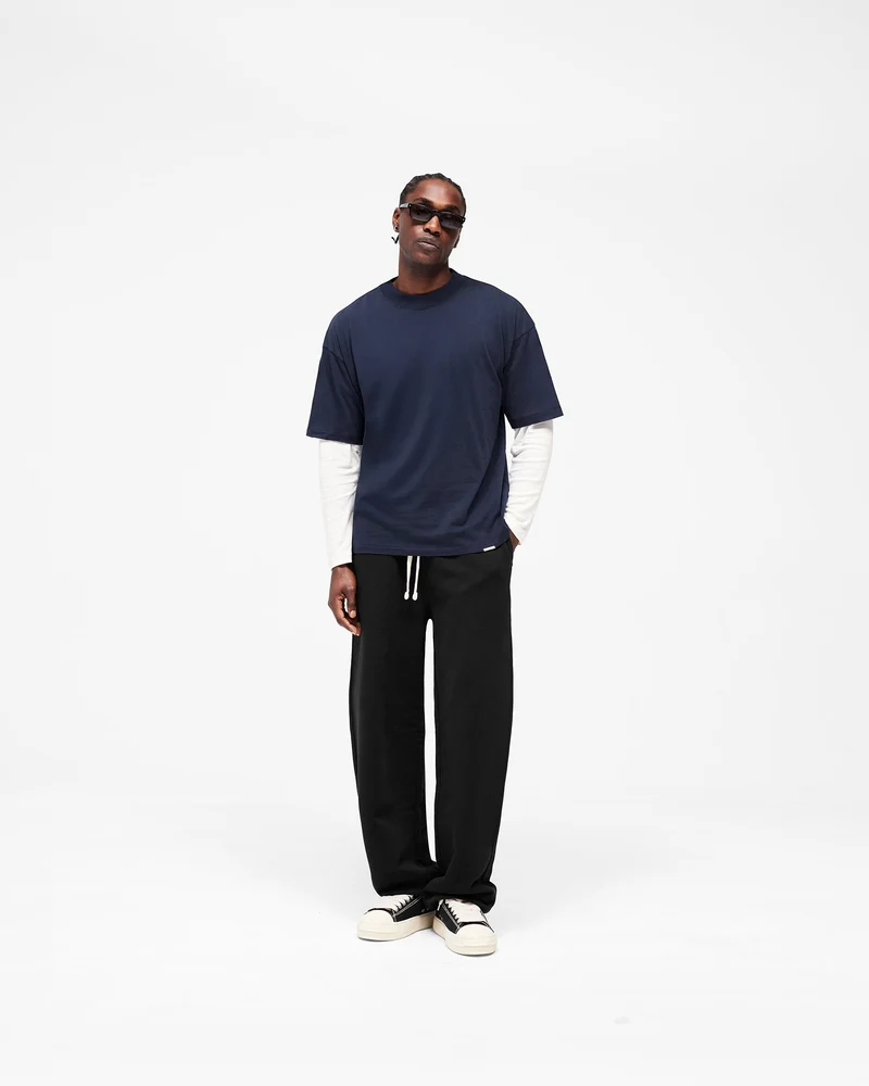 Initial Oversized T-Shirt - Midnight Navy