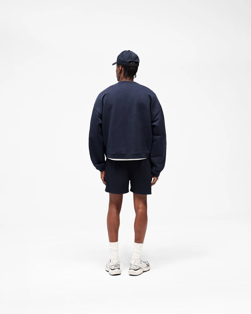 Initial Boxy Sweater - Midnight Navy