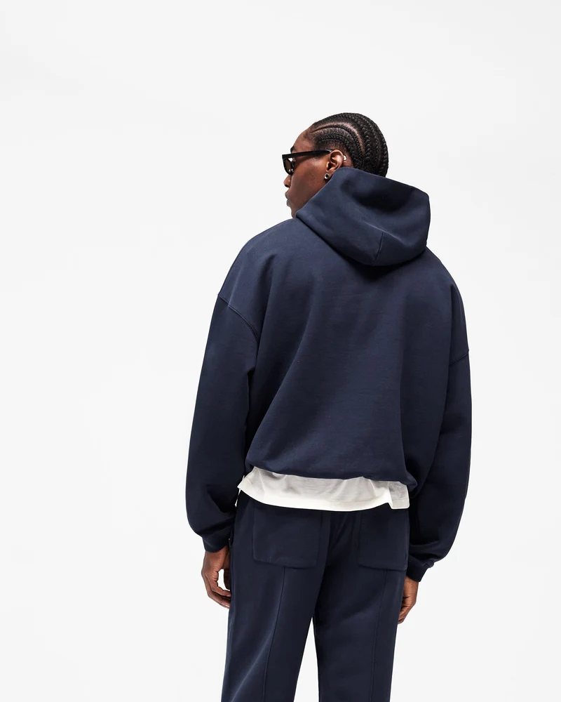 Initial Oversized Hoodie - Midnight Navy